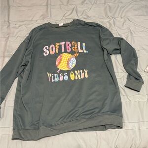 Softball Vibes Only Sweatshirt